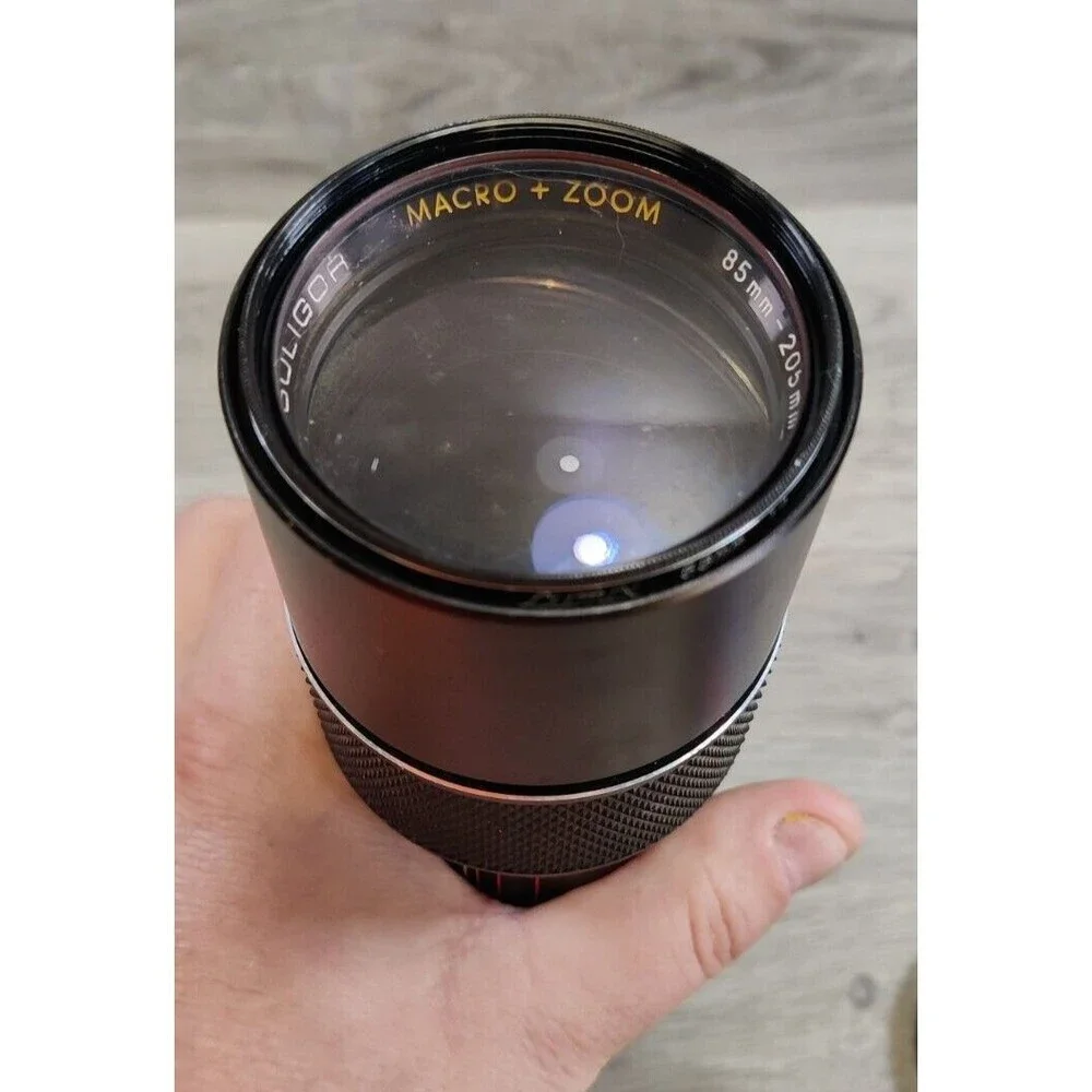 Vintage Soligor 85-205mm f3.8 Zoom Lens Canon FD Mount w/ Original Box PARTS